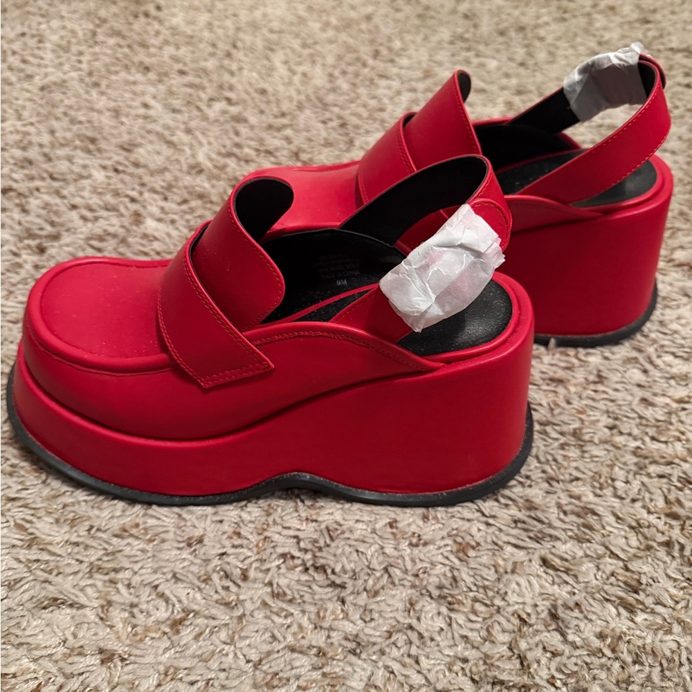 Stylish Red Platform Women's Shoes